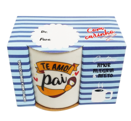 CANECA PORCELANA PRESENTE SUPER PAI 280ML 24DP-P